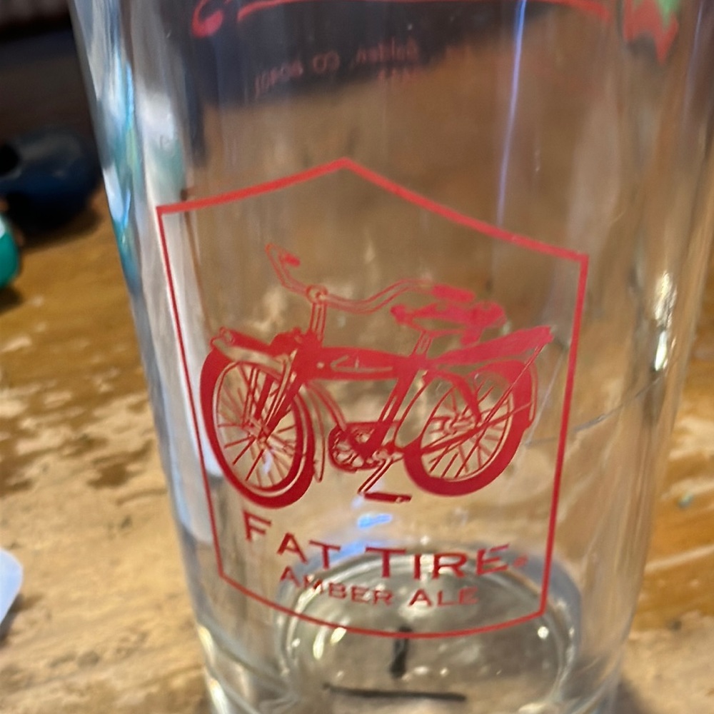 Fat Tire Woodys Pizza Colorado Glass